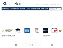 Tablet Screenshot of klassiek.nl